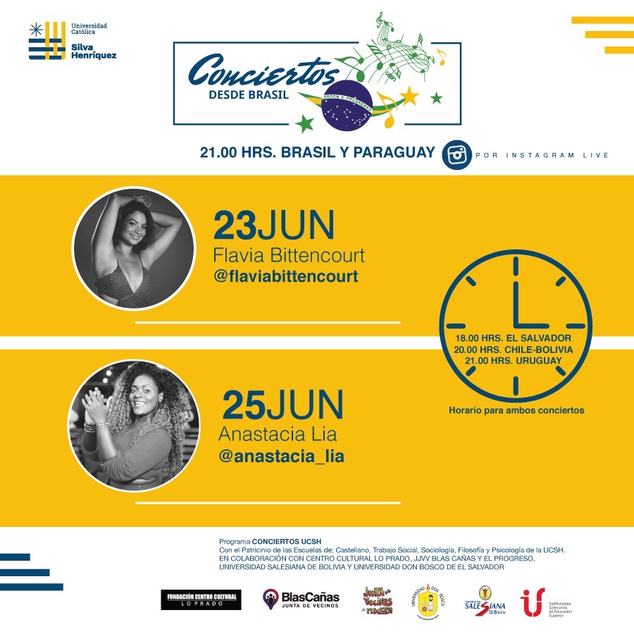 Conciertos desde Brasil 23 y 25 junio